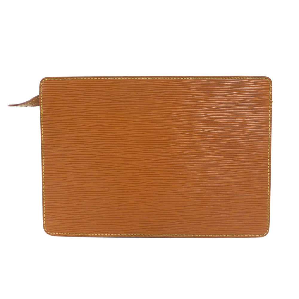 Louis Vuitton Pochette Clutch Bag Epi Homme Leather Black